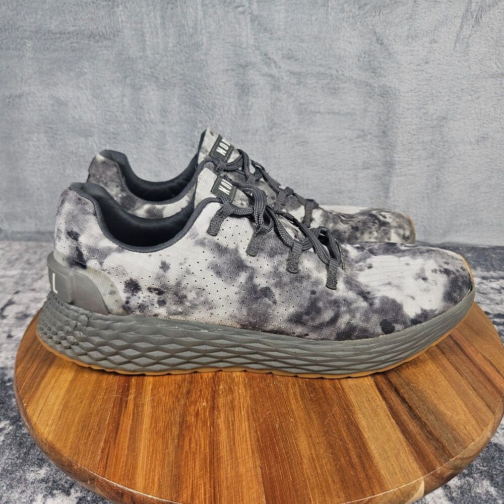 NoBull Allday Ripstop Runner Shoes Womens 10 Mens 8.5 Shadow Tie Dye Sneakers